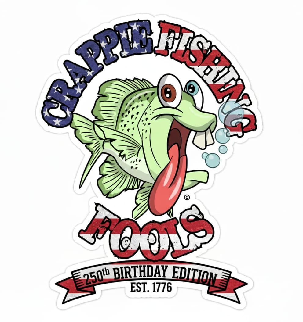 Crappie Fishing Fools — America's 250th Birthday Edition Sticker