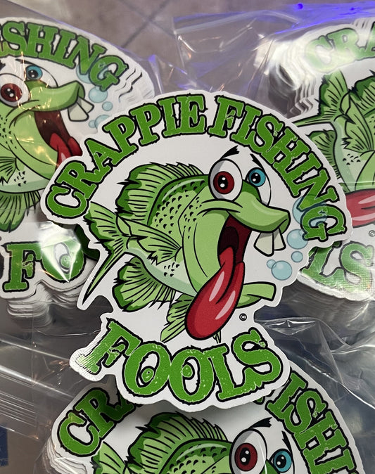 Crappie Fishing Fools Sticker!